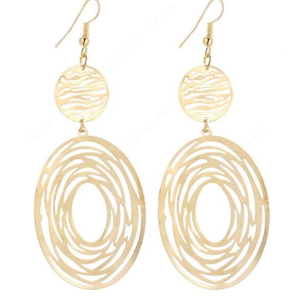 Big Oval Earrings - Picture 3 of 6